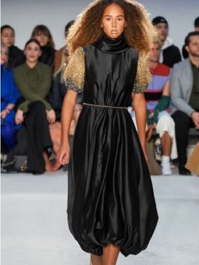 JW Anderson Satin Bubble Hem dress